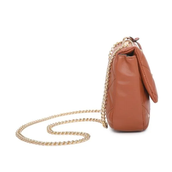 Trendy Quilted Chain Sling Bag - Image 4